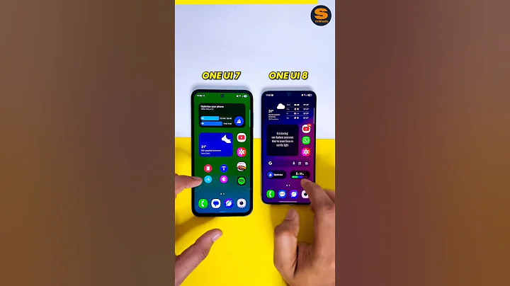 One UI 8 vs One UI 7 | which has better design? 🥶🥵 #oneui8 #oneui7 #tech