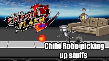 SSF2 - Stuffs Chibi Robo can "pick-up"