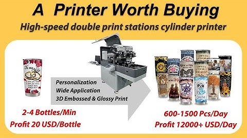 Highly recommended 360-degree rotary printer high-efficiency personalized custom bottle uv printer