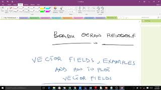 Vector fields, definition and plots