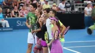 Roger Federer & Grigor Dimitrov - Brisbane Kids Day 2015