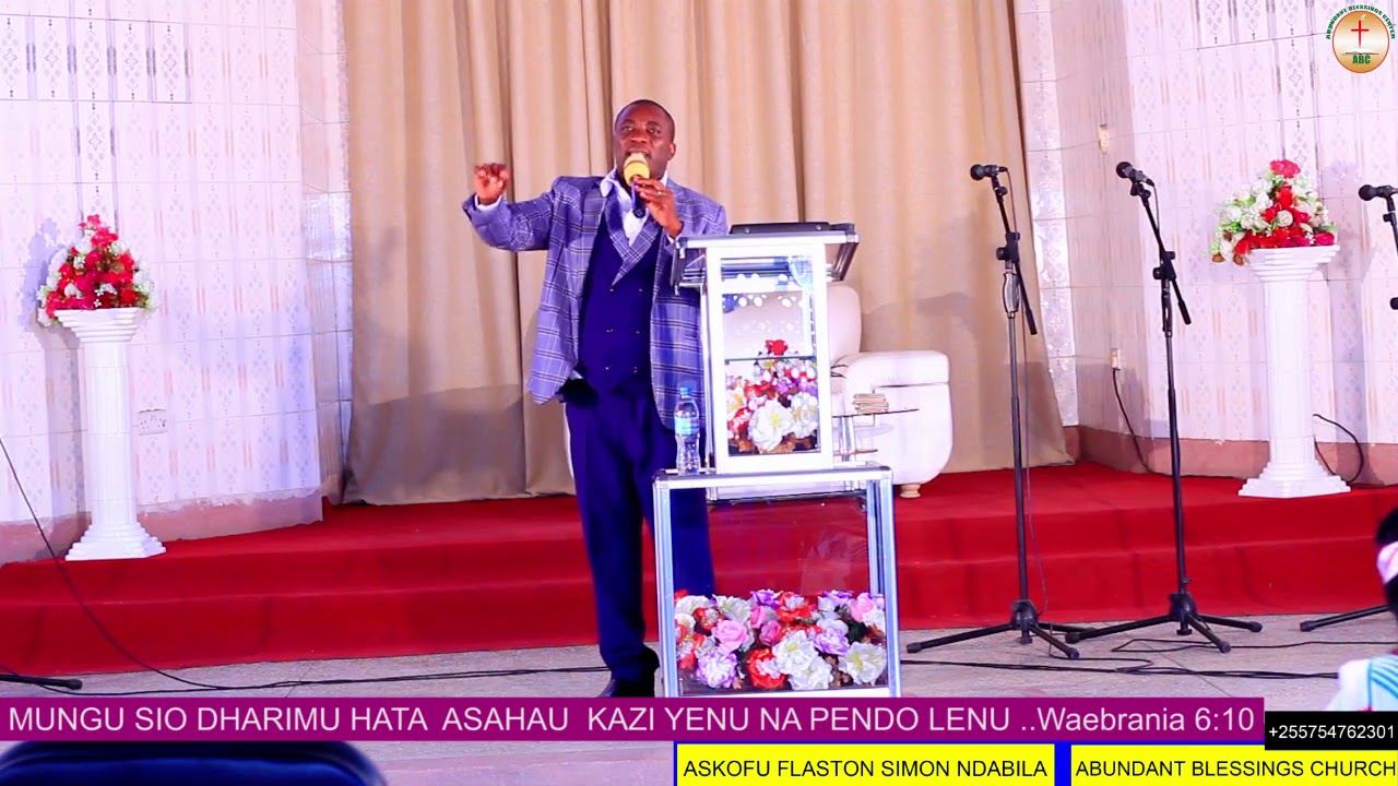 MUNGU SIO DHARIMU HATA ASAHAU KAZI YENU NA  PENDO LENU...Waebrania 6:10