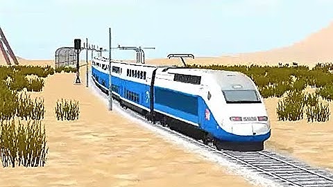 Train Sim - Desert Using TGV Duplex - Simulasi Kereta Api (Android Game)