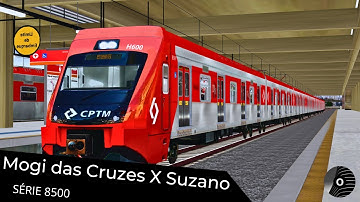 OpenBVE - MOGI DAS CRUZES x SUZANO com o TUE SÉRIE 8500 da CPTM! Linha 11 Coral