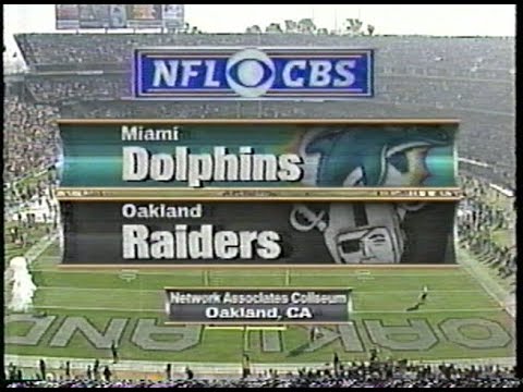 2000 NFL Divisional Playoffs; Dolphins @ Raiders; CBS