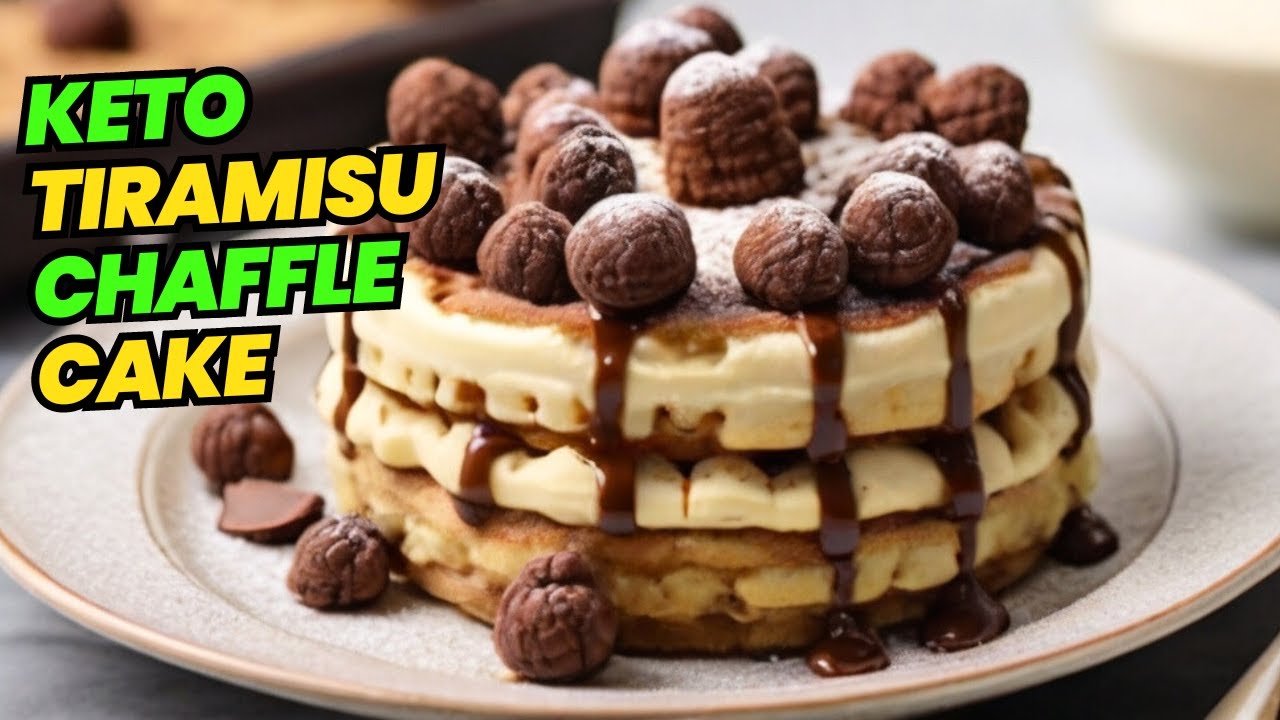Keto Tiramisu Chaffle Cake Recipe | Low-Carb Dessert Delight