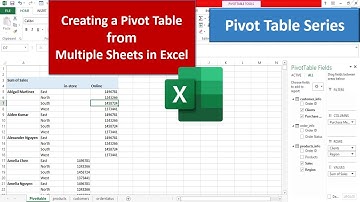L5:Creating Pivot Table from Data Existing in Different Sheets | excel tutorial | excel tutoring