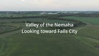 Location of the Falls of the Great Nemaha, Path of Brown and the 12. aug26test