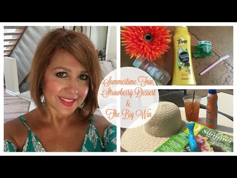 Summertime Fun, Strawberry Dessert & The BIG Win | Karen's Vlog