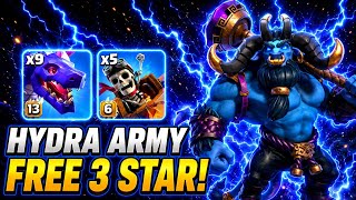 Hydra vs Max TH18 Bases 💥 Insane Triple Attack!