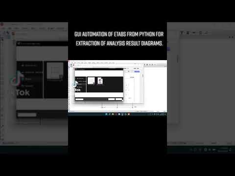 Python code for automating pictures extraction from ETABS.