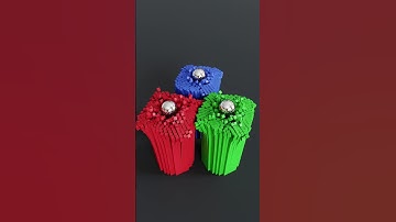 3 Balls vs 20,000 Cubes 💥 Ultimate Tower Destruction in Blender!