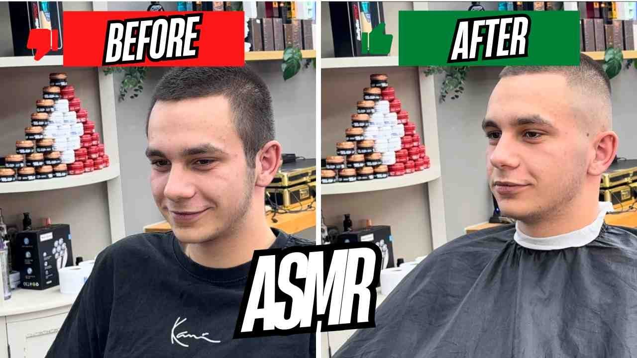 💈 Professional Barber in Switzerland Transforms Client’s Look | ASMR Haircut & Beard Trim 🇨🇭