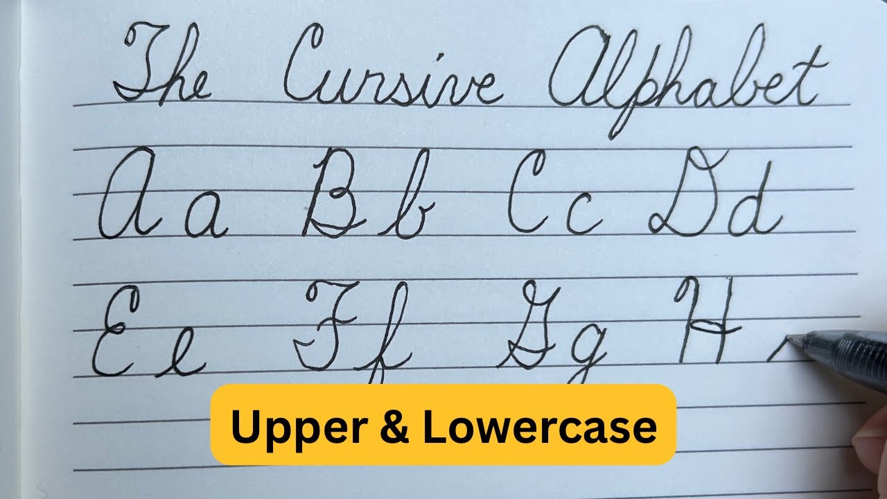 How to Write Cursive Letters | BeginnerHandwriting Tutorial (A-Z Upper & Lowercase)