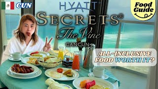 Hyatt Secrets The Vine Cancun Food Review | Adults Only All Inclusive Resort Restaurants