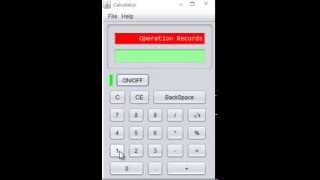 Calculator in Java(Swing)