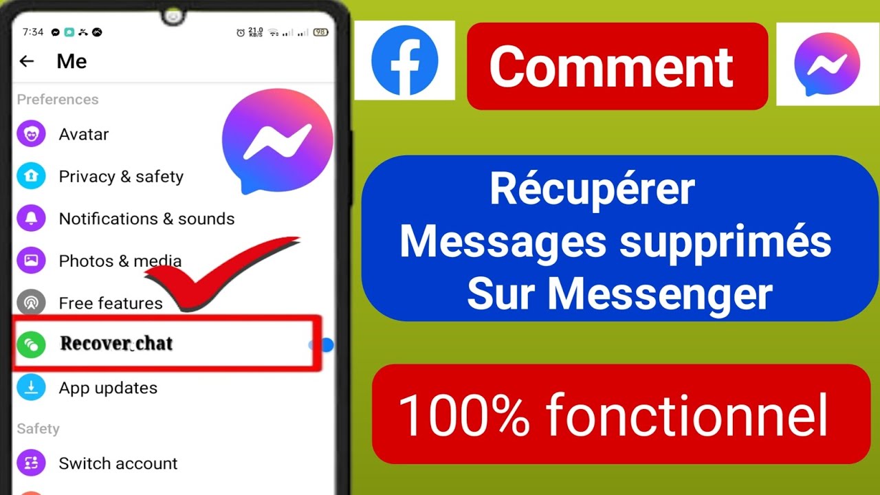 Comment récupérer des messages supprimés sur Messenger 2024 (nouvelle mise