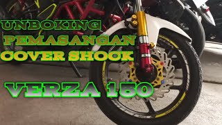 cara pemasangan cover shok depan verza 150 #automobile #bengkelmodifikasi #motovlog #verzamodif