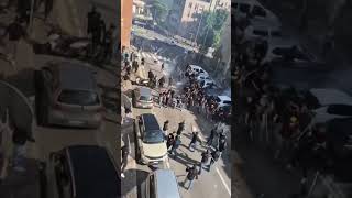 17.05.2026 Italy street fight.Lecco (right) vs Catania (left).