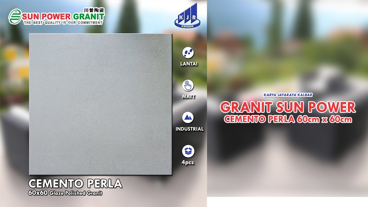 Granit Sun Power 6060 - Cemento Perla
