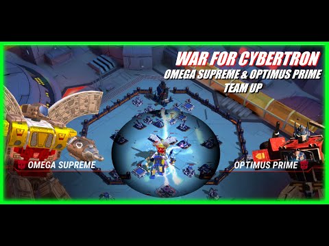 TRANSFORMERS Earth Wars | WAR FOR CYBERTRON Campaign | Omega Supreme and Optimus Prime Attack Squad