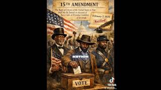 15th Amendment #15thAmendment #vote #votingrights