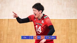 Yuki Ishikawa Dominated Against Italy in Volleyball Nations League 2023 !!!
