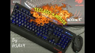 Preview De Mi Teclado Gamer Y Mouse Gamer Eagles Warriorpronto El Unboxingeagle Warrior Hsa29