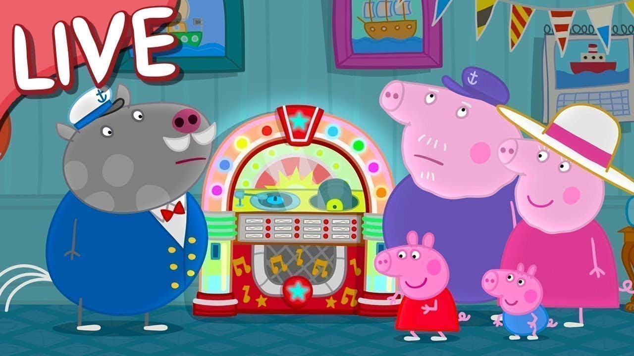 Peppa Pig Tales 🐷 Peppa Pig's Colourful Water Park Slide Race 🐷 BRAND NEW Peppa  Pig Episodes 