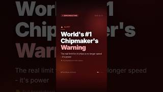 World's #1 Chipmaker's Warning: AI's Real Limit Is Power