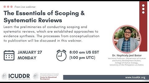 The Essentials of Scoping and Systematic Reviews