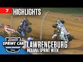 USAC Indiana Sprint Week at Lawrenceburg Speedway 7/27/25 | Highlights