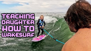 FAMILY VLOG | HOW WE TAUGHT OUR 7 YEAR OLD TO WAKE SURF