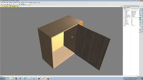 Hanging Door from a Fixed Panel in Polyboard