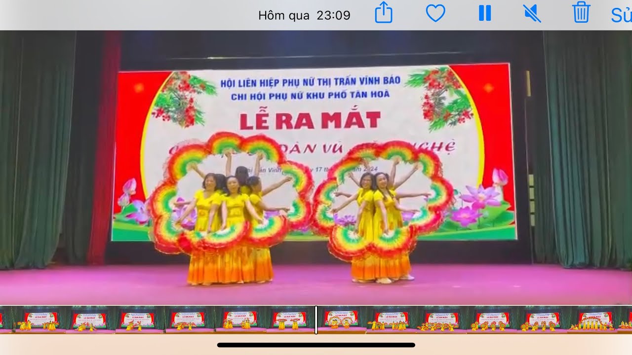 Múa: Mùa xuân làng lúa làng hoa- tiết mục xuất sắc  - CLB dân vũ Tiền Hải Thị trấn Vĩnh bảo