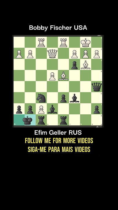 💎 💎 💎 Epic Game Bobby Fischer vs Gligoric Jogo Épico Candidatos 1959 # chess #catur #xadrez 