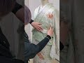 【着物の着付け】#着付け #着物 #kimono #訪問着