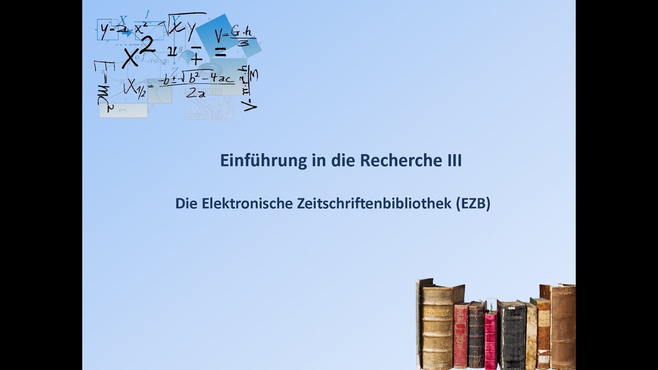 Einführung in die Recherche 3 Die elektronische