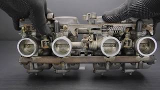 ゼファー400 ZR400C 純正 KEIHIN ケーヒン キャブレター動作はこんな感じです。