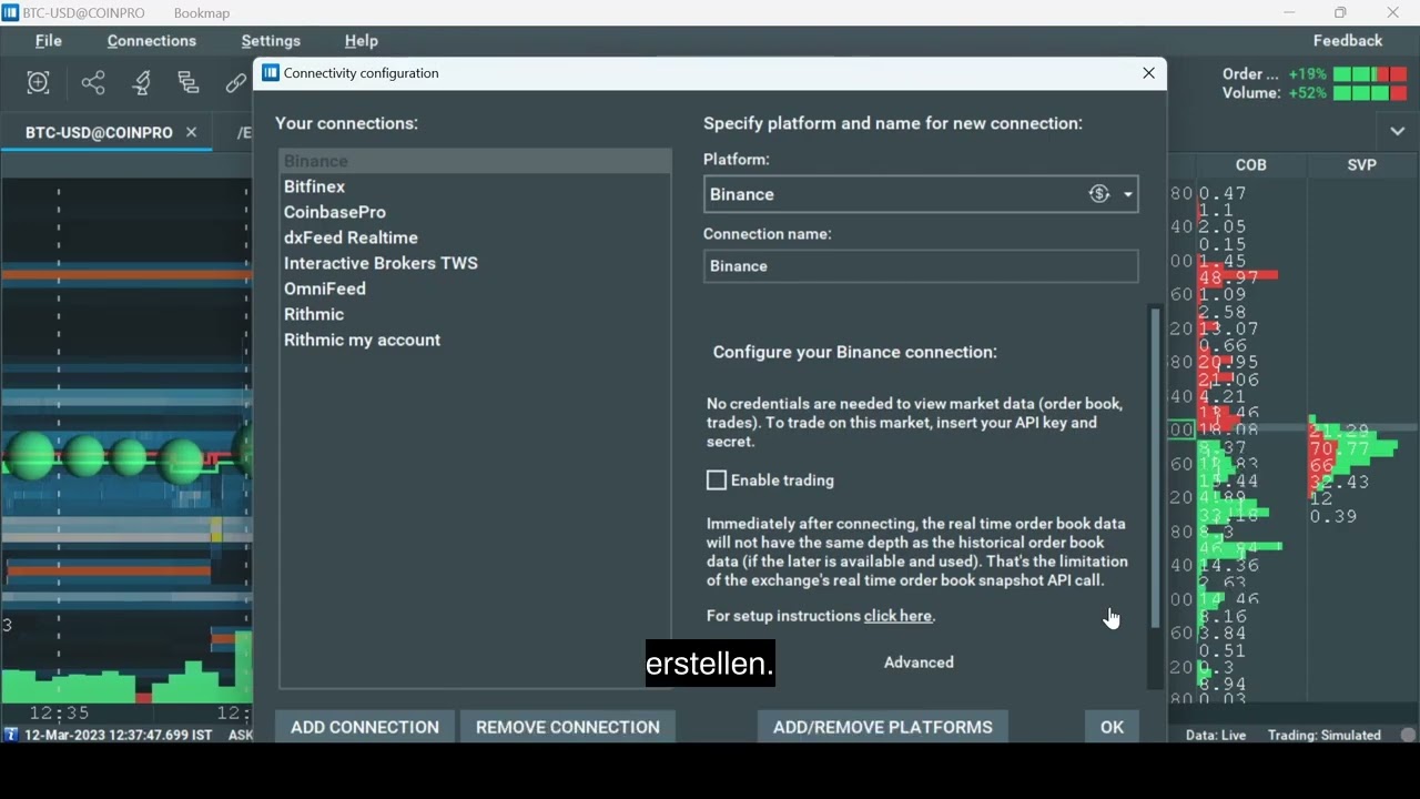 Verbindung zu Krypto herstellen