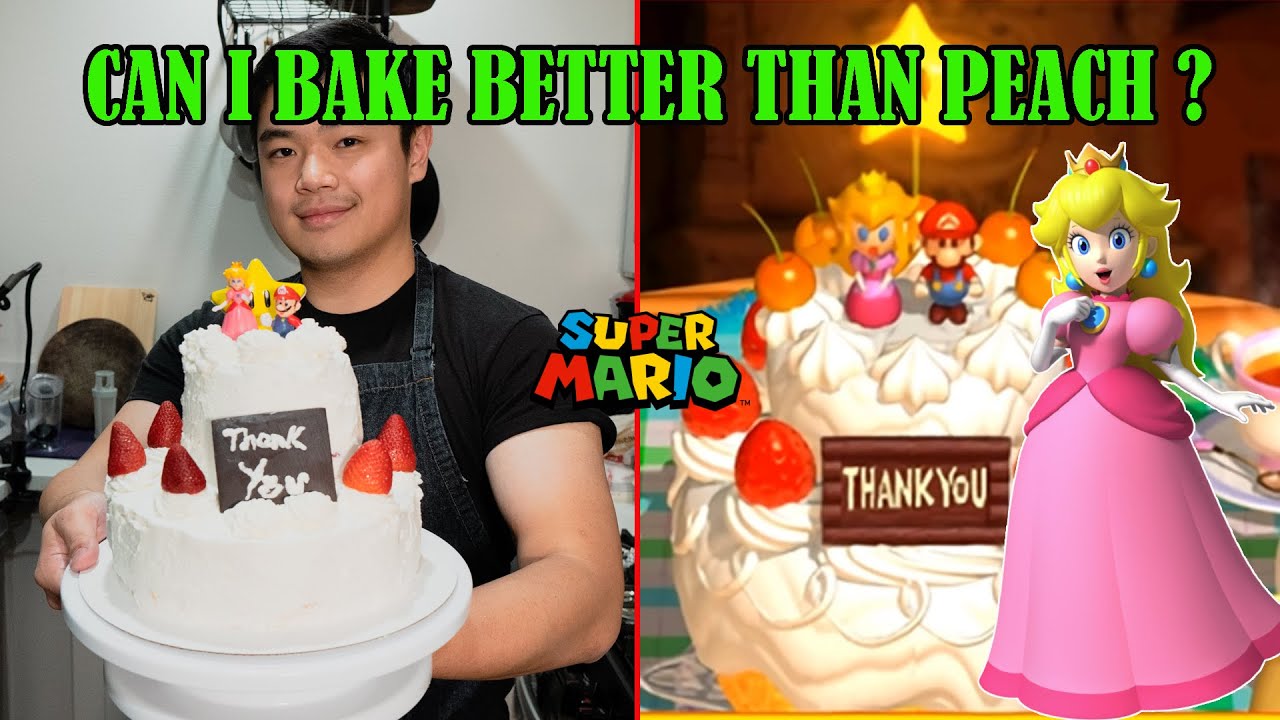I Made A Cake EXACTLY Like Princess Peach's (Super Mario 64) YouTube