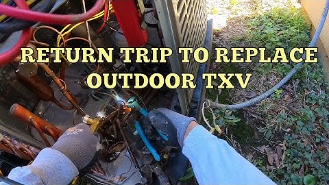 Return trip to replace outdoor TXV on York heatpump #hvaccontractor #hvacsystem #bluecollar 