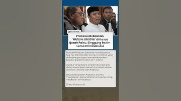 Prabowo Bebaskan 