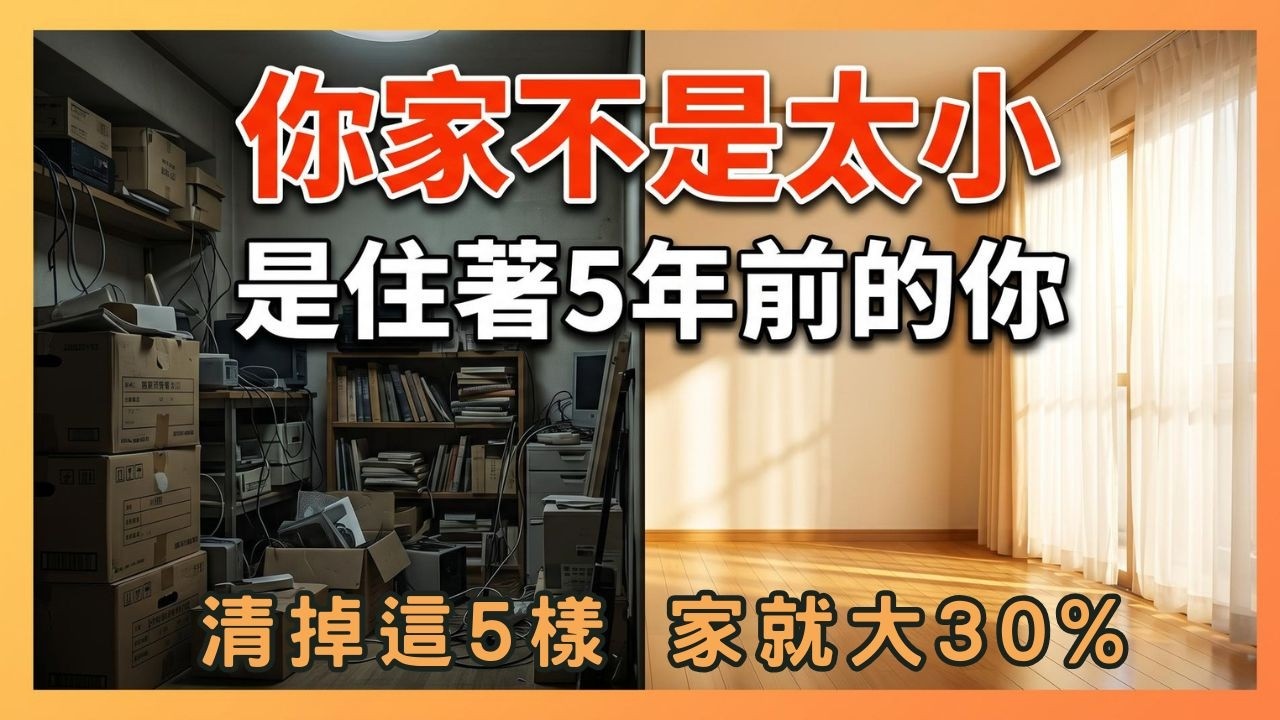 斷捨離 不是丟東西 是放下舊身份 |你家不是太小 是住著5年前的你