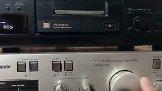 Amplificador Gradiente Model 126 com Minidisc da Sony