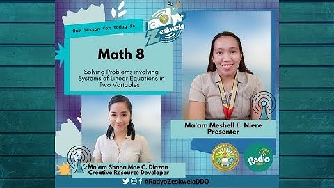 Math 8 - Solving Problems Involving Systems of Linear Equation in Two Variables by Substitution