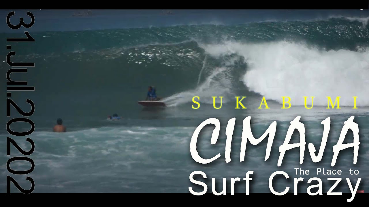 CIMAJA Swell Surfing on 31 Jul, 2020 インドネシア スウェル サーフィン YouTube