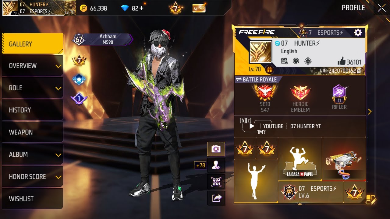 07 HUNTER IS LIVE ❗️FREEFIRE FUNNY GAMEPLAY | 1 VS 1 | FREEFIRE GIVEAWAY | FREEFIRE GUILD TEST