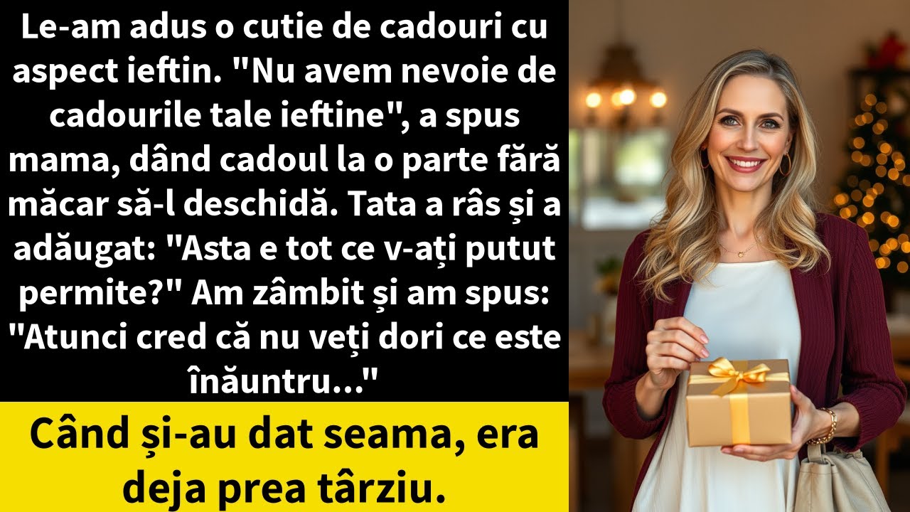 Le-am adus o cutie de cadouri cu aspect ieftin. 