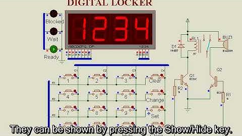 Password Based Keypad Door Lock Using Atmega16 -  Simulation Output Displaying the Entered Number